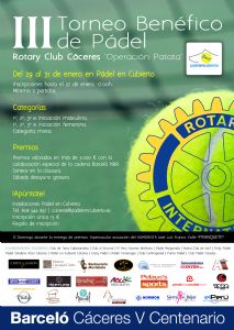 III Torneo benéfico de Pádel “ROTARY CLUB DE CÁCERES” 