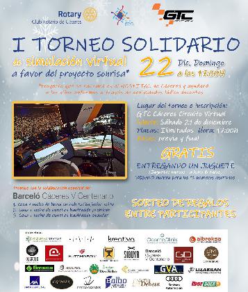 Rotary Cáceres estrena un torneo solidario de simulación virtual a favor del 